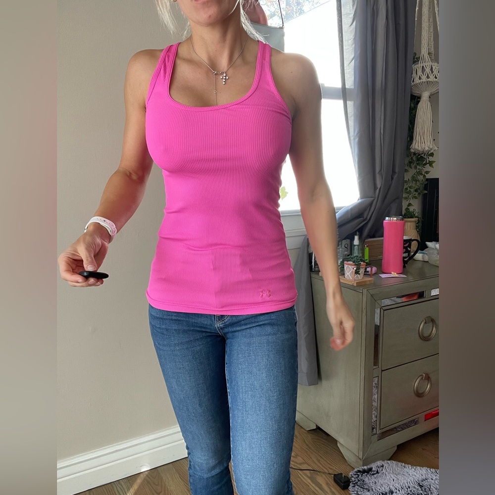 Under Armour Bright Pink Tank Top